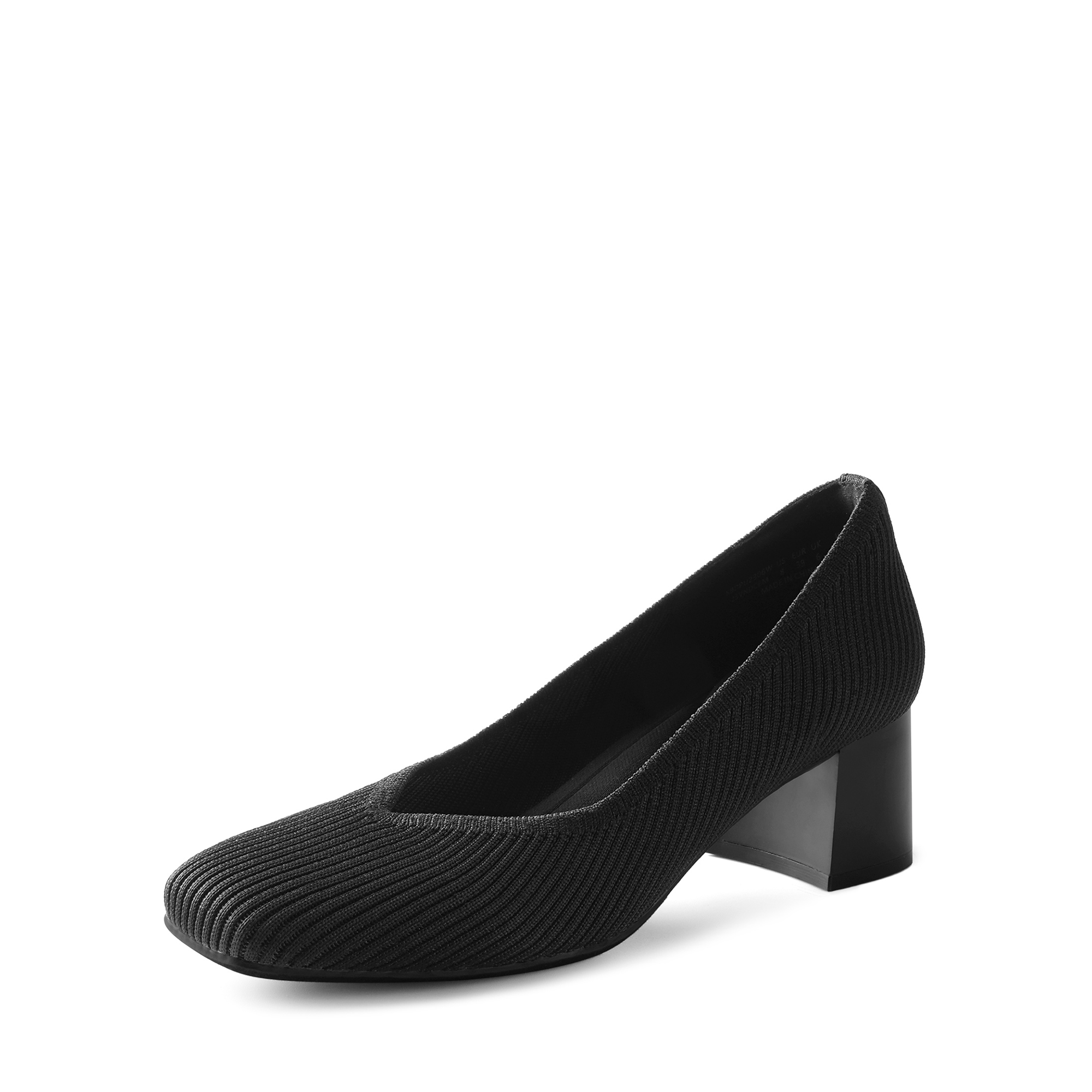 DREAM PAIRS Modern Square Toe Knit Pumps — view 1