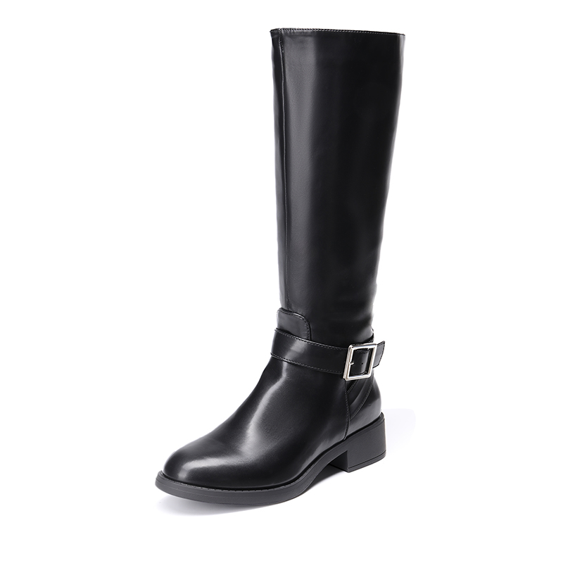 DREAM PAIRS Side Zipper Knee High Riding Boots