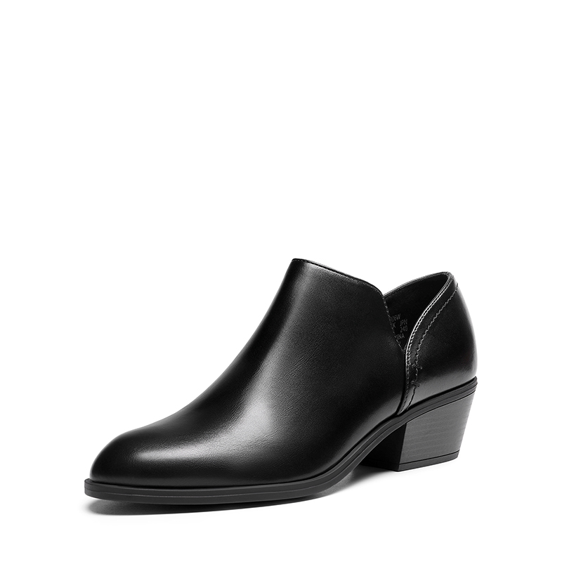 DREAM PAIRS Side Zip Slip On Booties — view 1