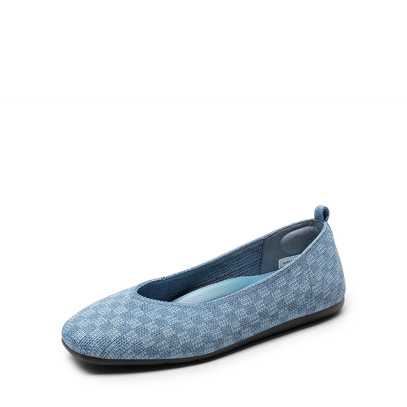 DREAM PAIRS Square Toe Cushioned Knit Flats — view 1
