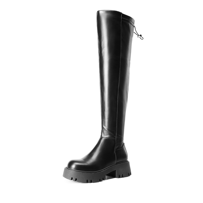 DREAM PAIRS Lug Sole Over The Knee Boots