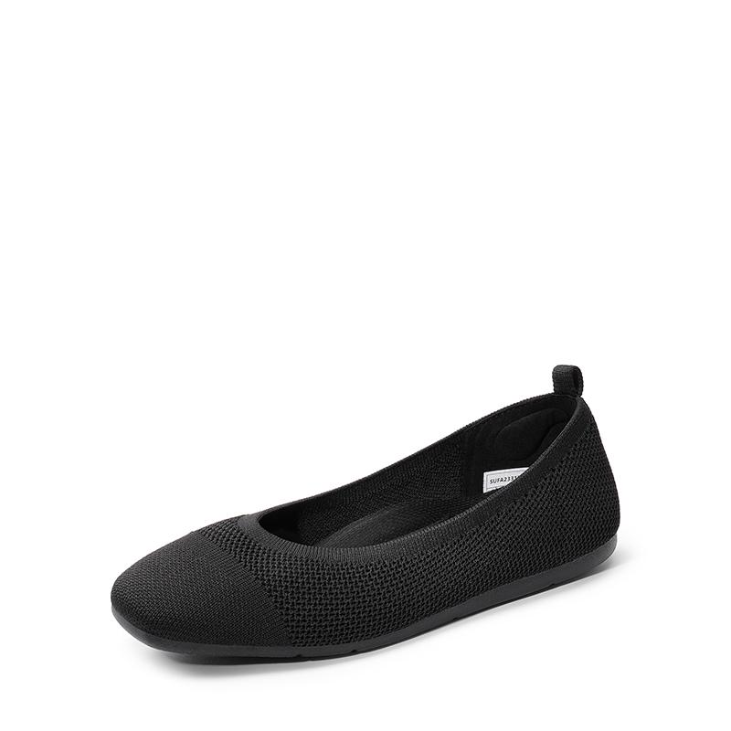 DREAM PAIRS Breathable   Comfortable Square Toe Flats — view 1