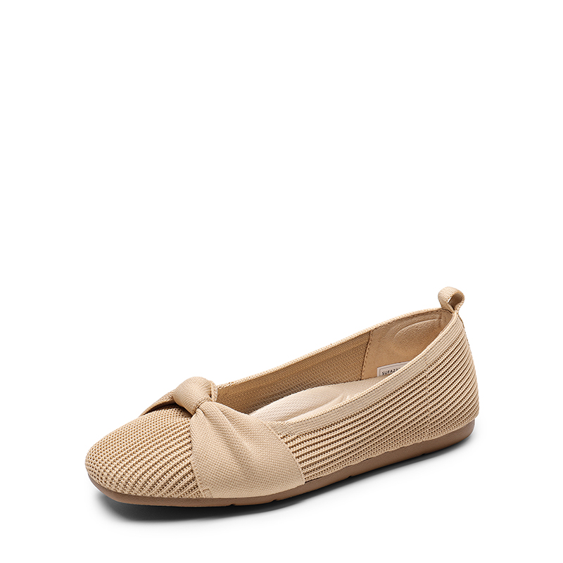 DREAM PAIRS Machine Washable Knit Bow Flats — view 1
