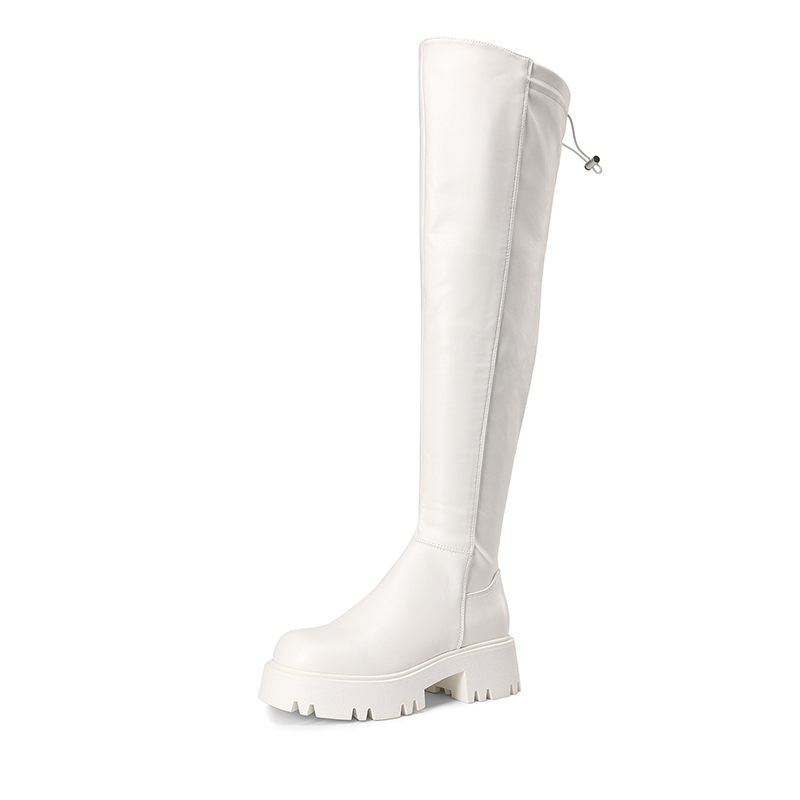 DREAM PAIRS Lug Sole Over The Knee Boots — view 1
