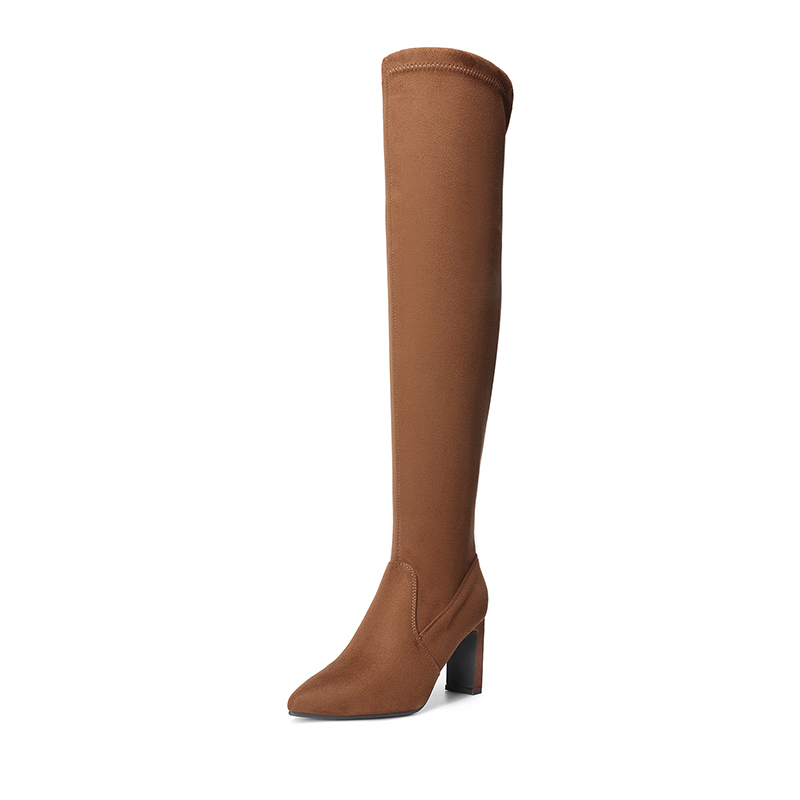 DREAM PAIRS Stretch Thigh High Boots — view 3