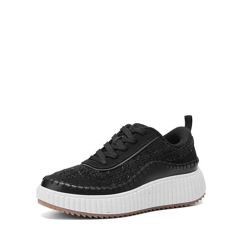DREAM PAIRS  Arch  Tweed Effect Platform Fashion Sneakers — view 1