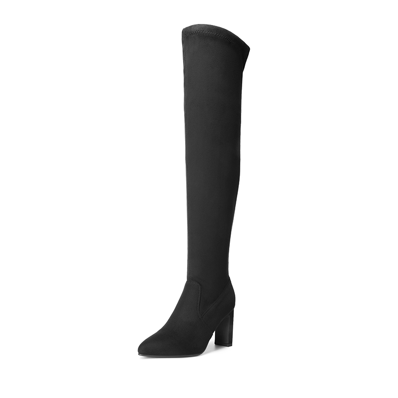 DREAM PAIRS Stretch Thigh High Boots — view 1