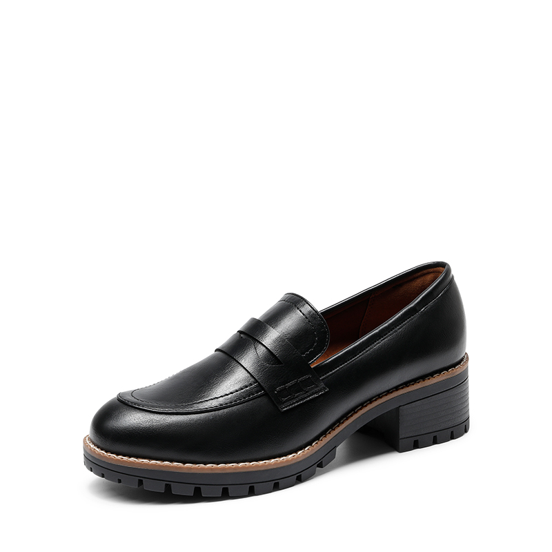 DREAM PAIRS Casual Dress Chunky Penny Loafers