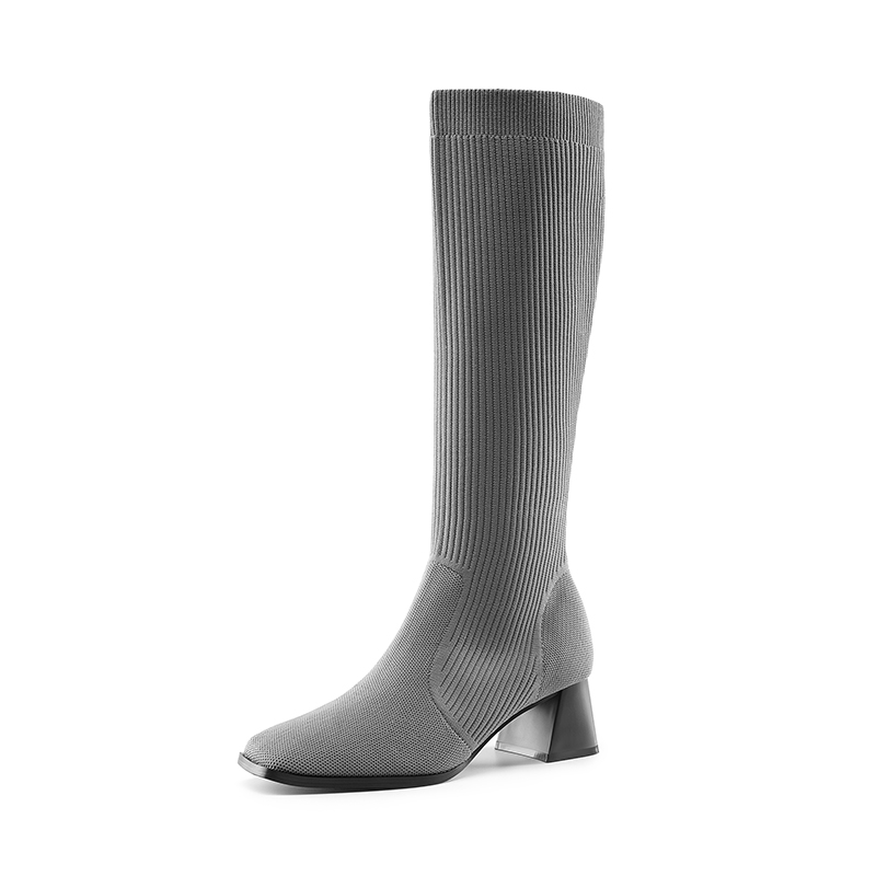 DREAM PAIRS Water Resistant Block Heel Knee High Boots