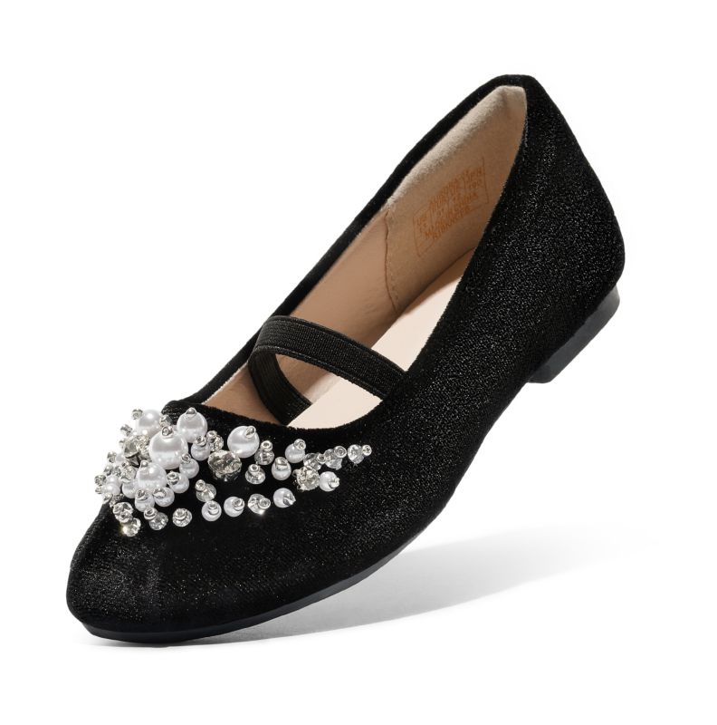 DREAM PAIRS Girl s Mary Jane Pearl Ballerina Flats — view 1