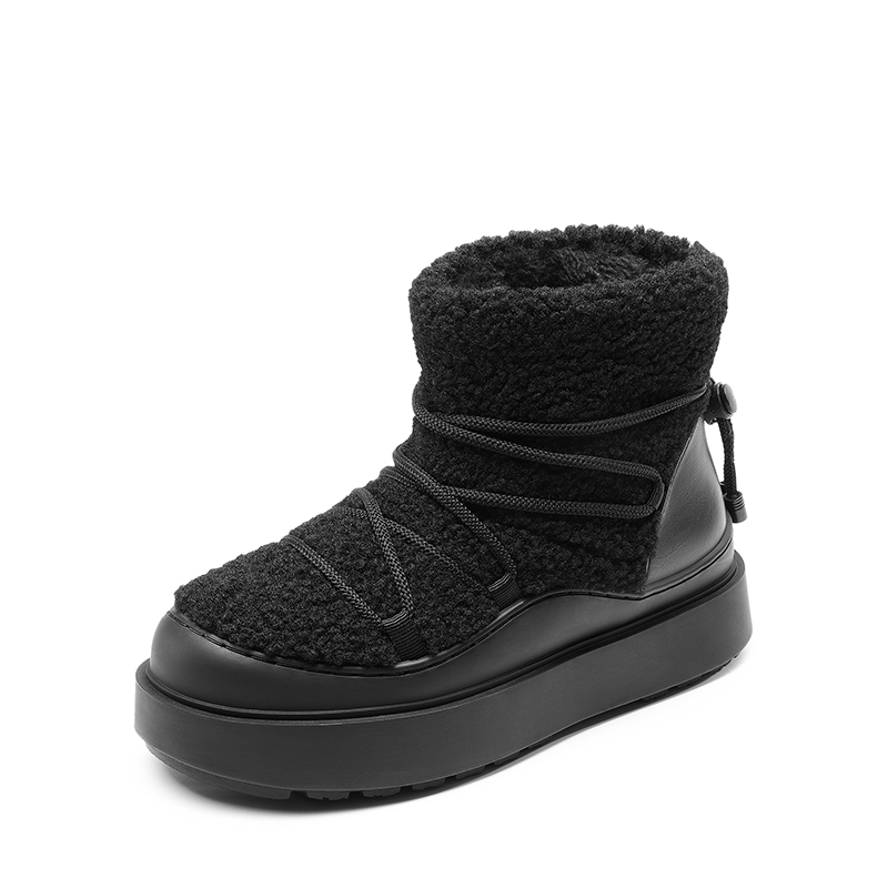DREAM PAIRS Outdoor Faux Fur Snow boots