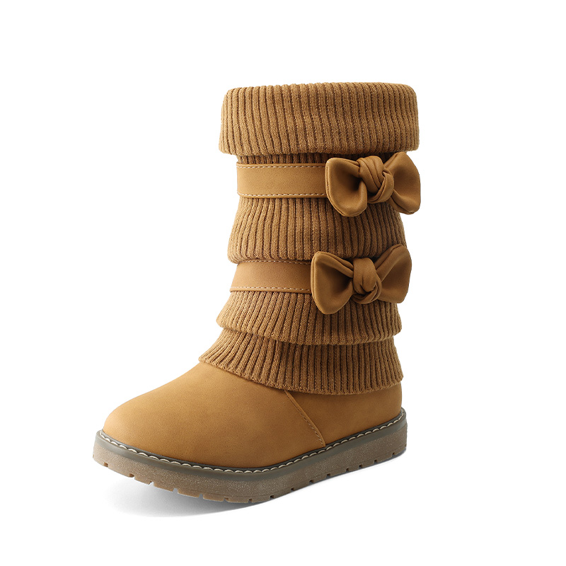 DREAM PAIRS Mid Calf Faux Fur Lined Girls Snow Boots