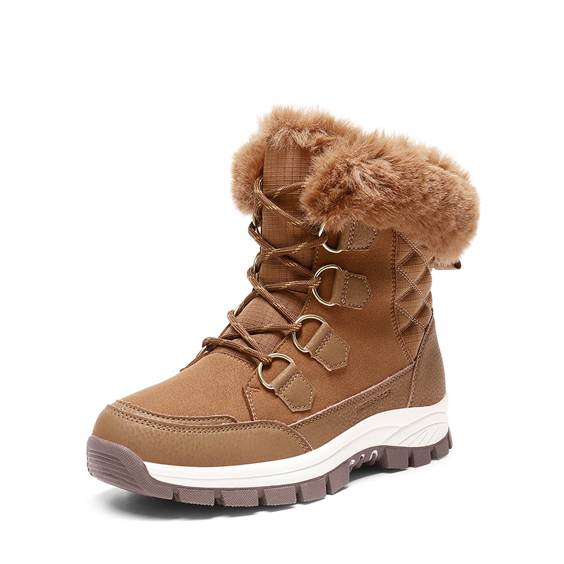 DREAM PAIRS Waterproof Lace Up Winter Snow Boots