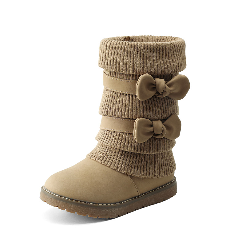 DREAM PAIRS Mid Calf Faux Fur Lined Girls Snow Boots — view 1