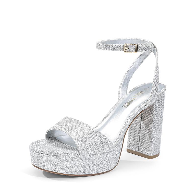 DREAM PAIRS Ankle Strap Platform Chunky High Heel Sandals