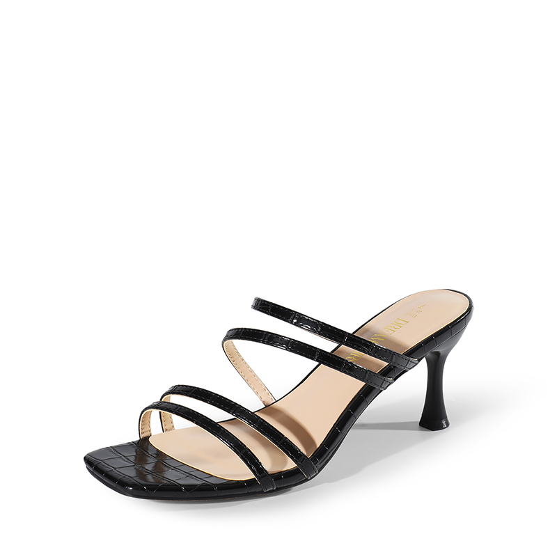 DREAM PAIRS Square Toe Strappy Heel Sandals — view 1