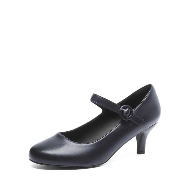 DREAM PAIRS Low Kitten Heel Mary Jane Pumps — view 1