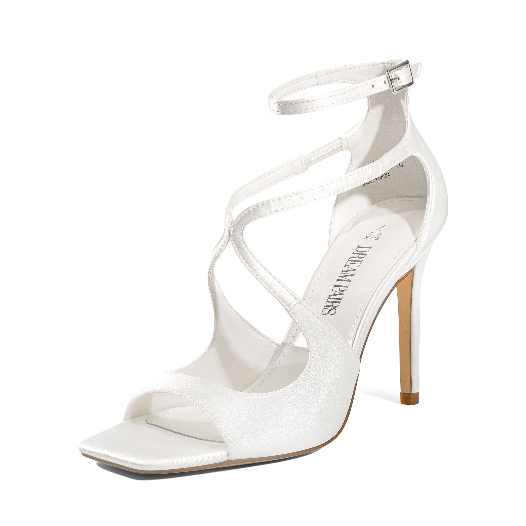 DREAM PAIRS Cross Strappy Stiletto Heels