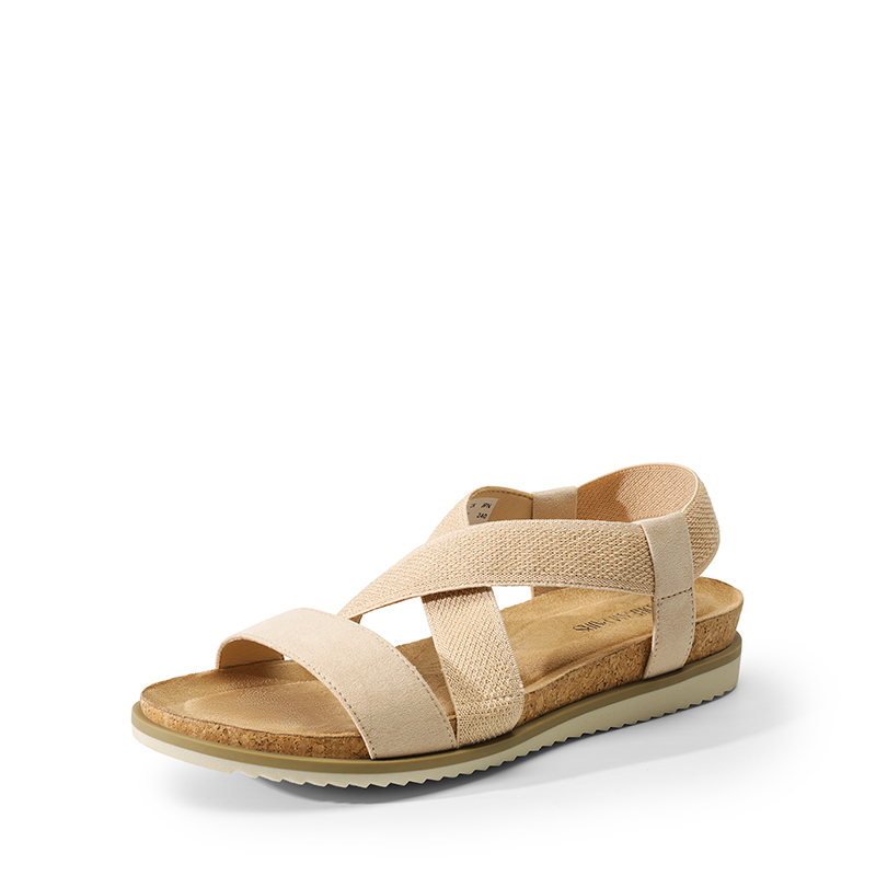 DREAM PAIRS Cushioned Footbed Elastic Strap Sandals