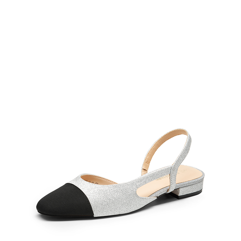 DREAM PAIRS Slingback Cap Toe Flats
