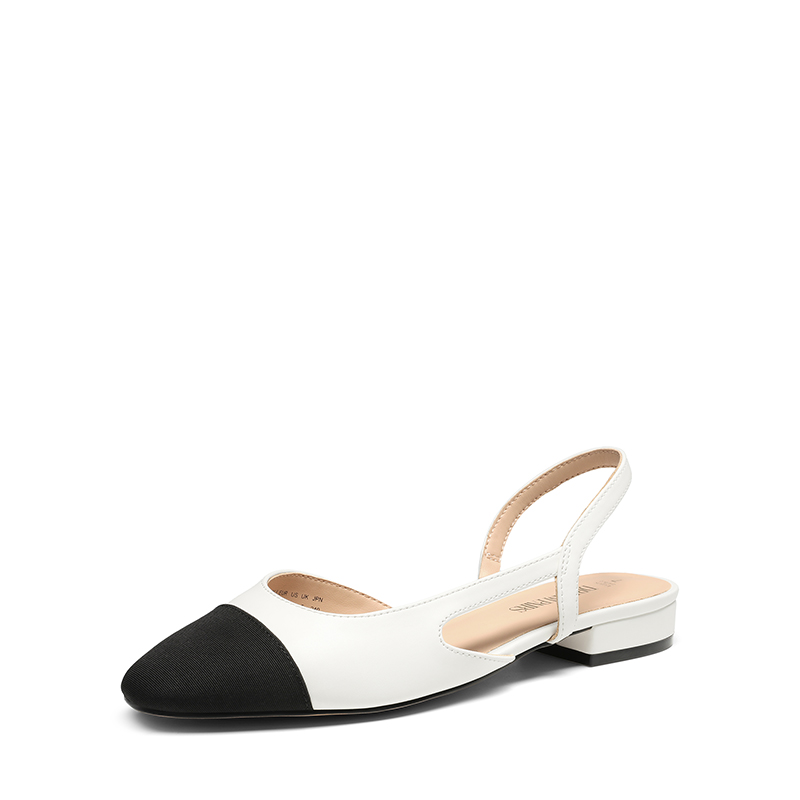 DREAM PAIRS Slingback Cap Toe Flats