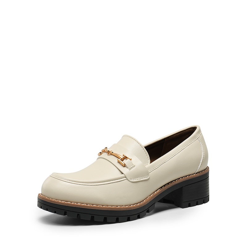 DREAM PAIRS Lug Sole Slip On Chunky Loafers