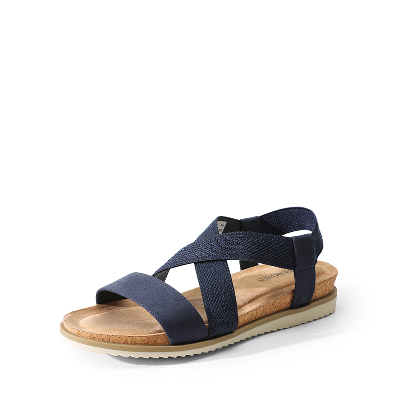 DREAM PAIRS Cushioned Footbed Elastic Strap Sandals