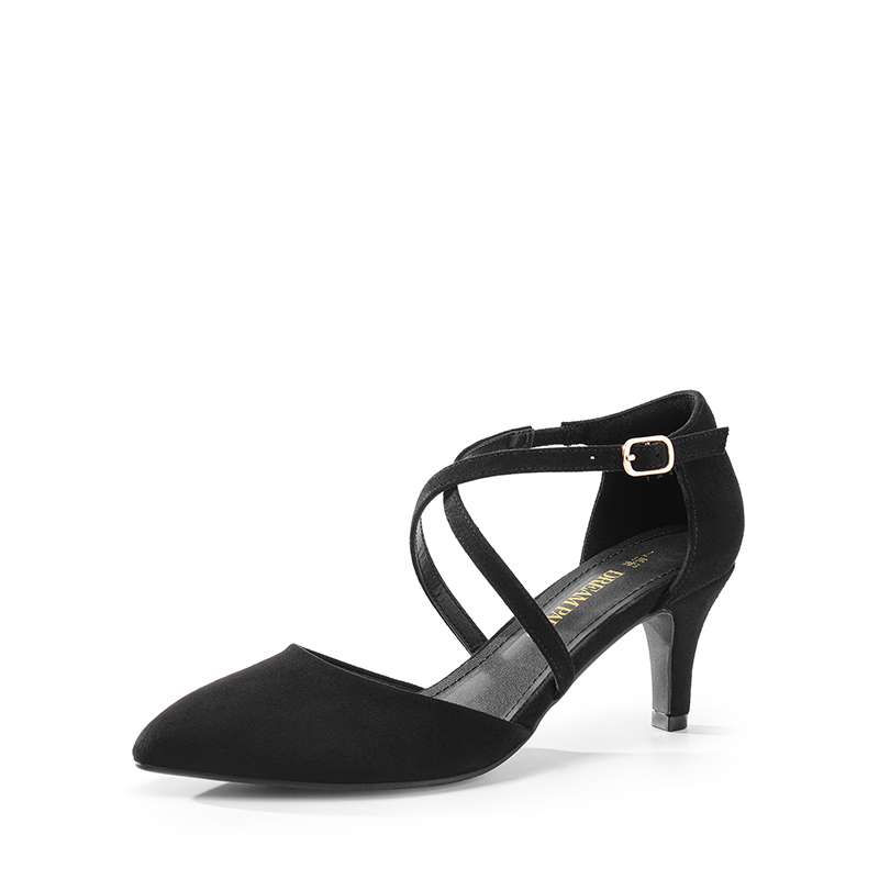 DREAM PAIRS Pointed Toe Kitten Heel Dress Pumps — view 1
