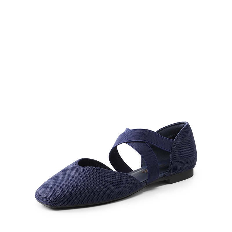 DREAM PAIRS Sustainable Criss Cross Knit Ballet Flats — view 1