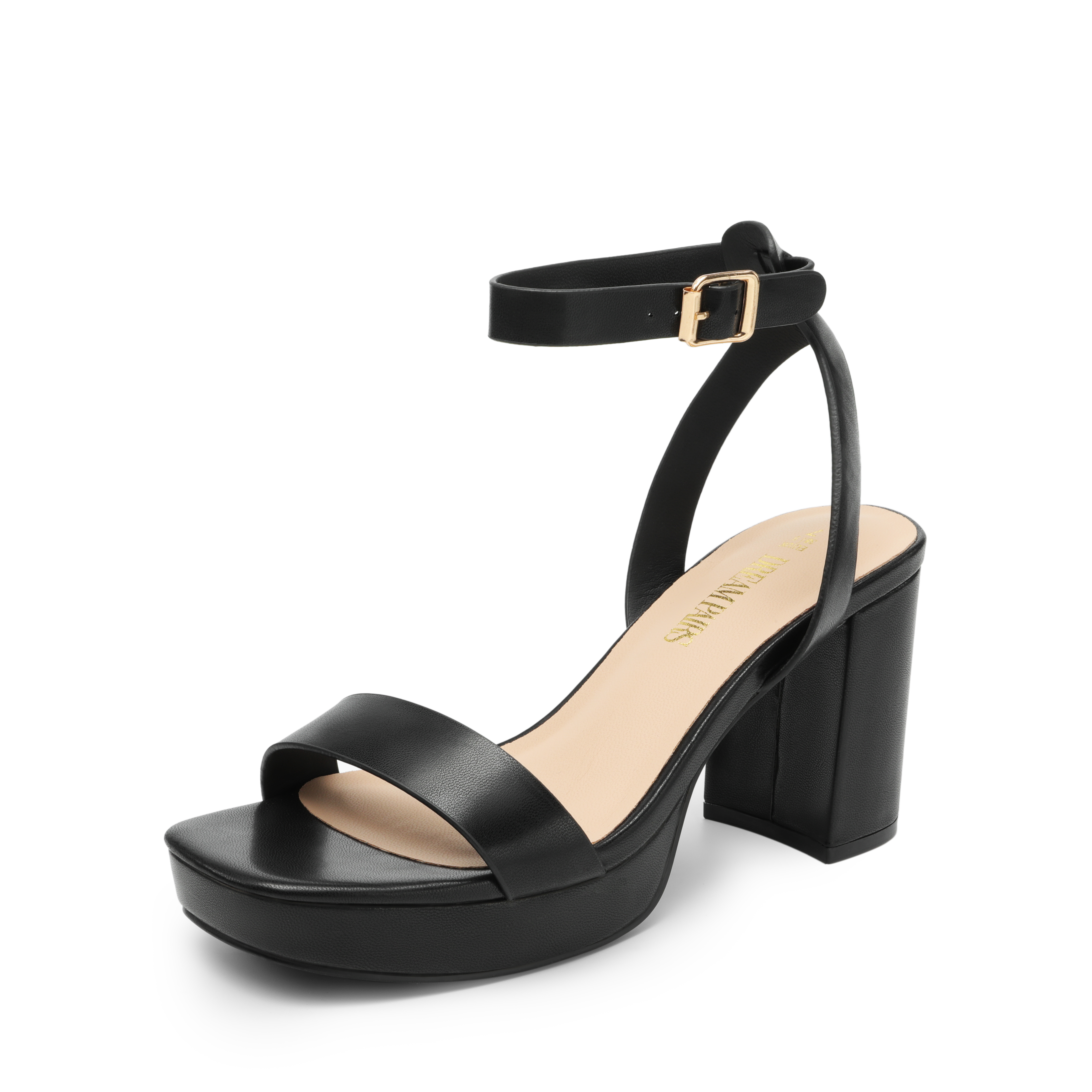 DREAM PAIRS Platform Ankle Strap Chunky Heel Sandals