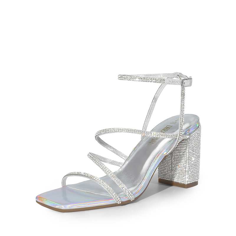 DREAM PAIRS Strappy Chunky Heel Sandals