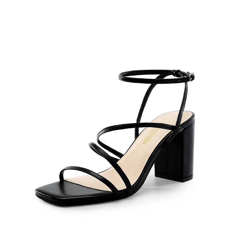 DREAM PAIRS Strappy Chunky Heel Sandals