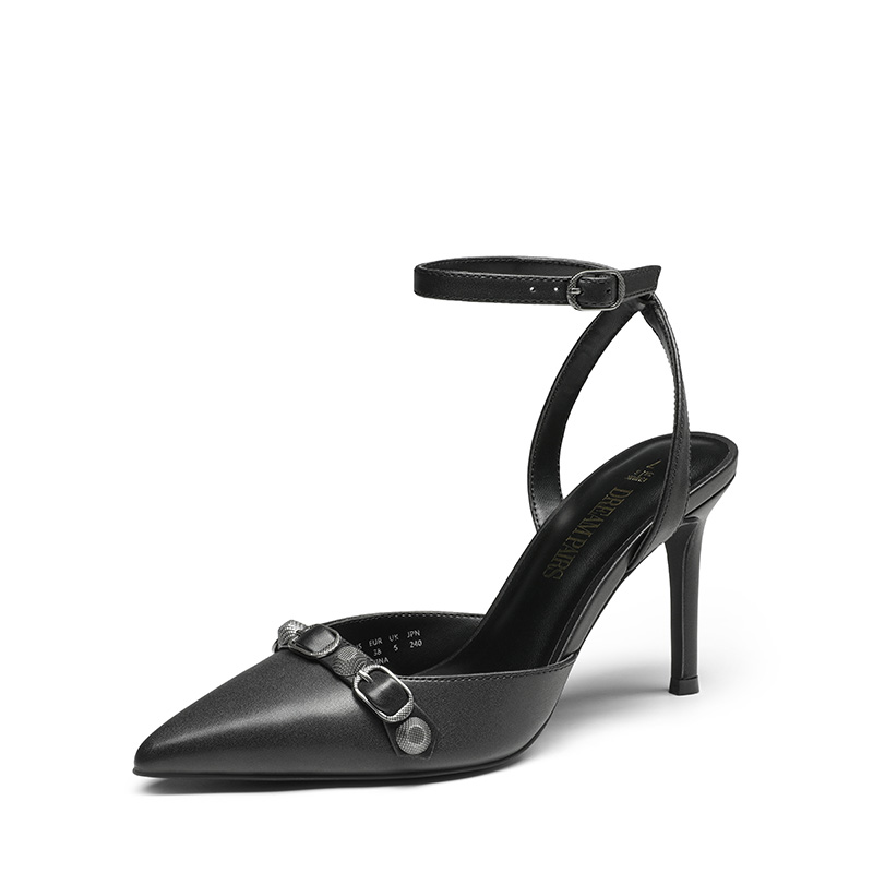 DREAM PAIRS Pointed Toe Chic Ankle Strap Stiletto Pumps — view 1