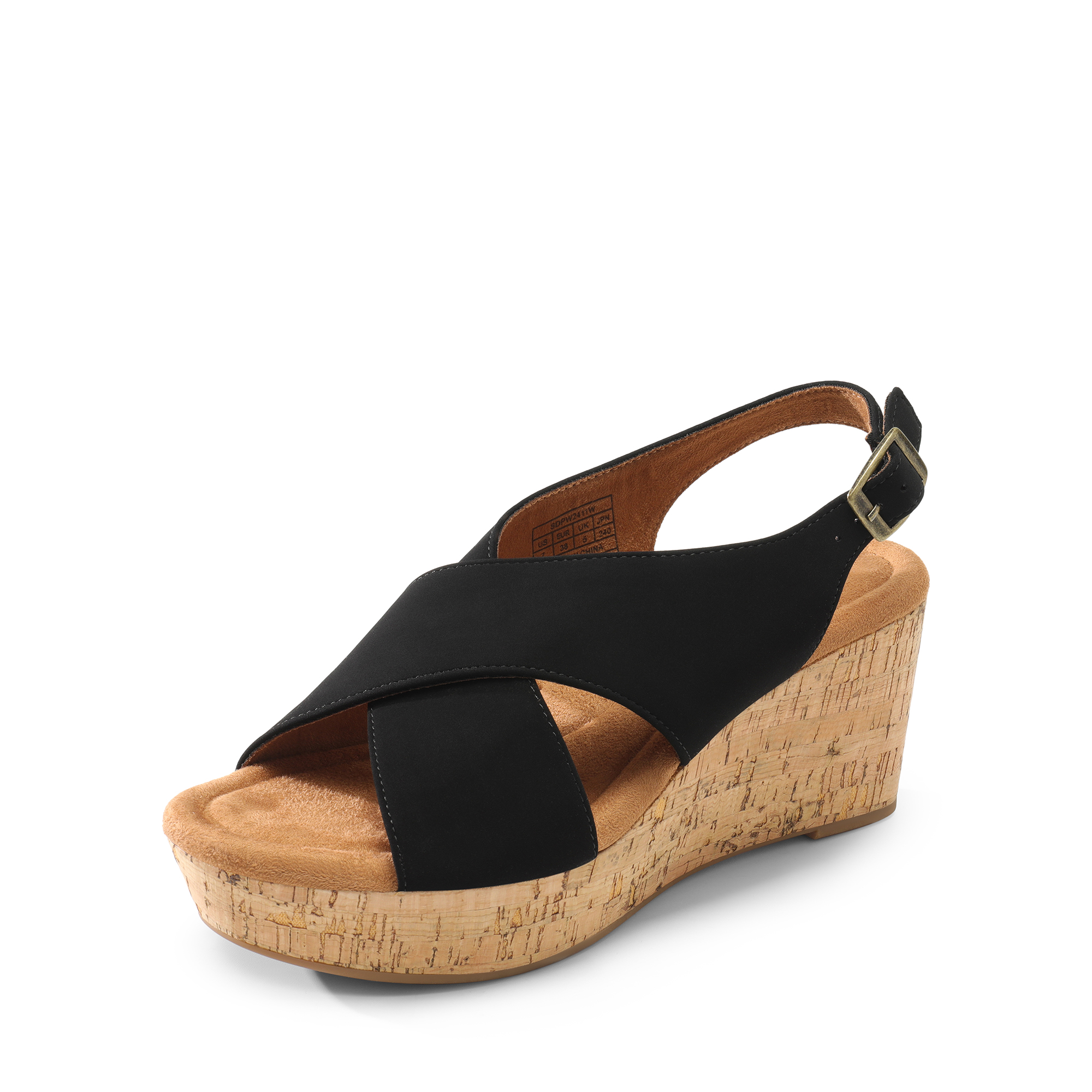 DREAM PAIRS Casual Platform Criss Cross Wedge Sandals — view 1