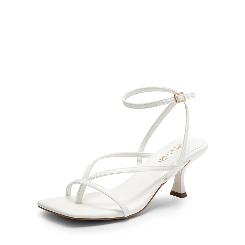 DREAM PAIRS Dreamy Square Toe Strappy Kitten Heels — view 1
