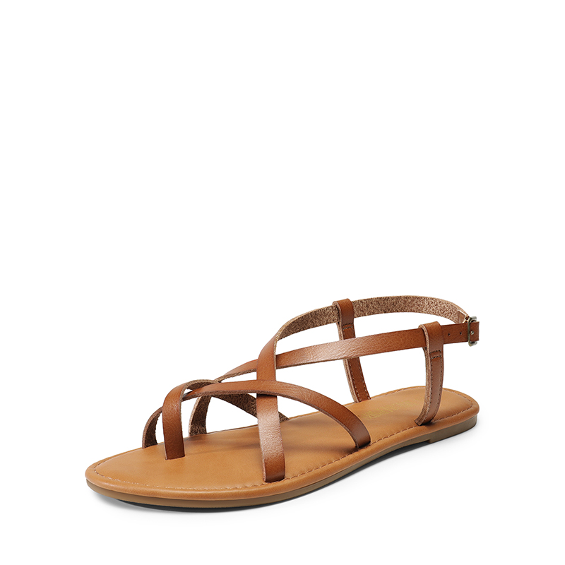 DREAM PAIRS Strappy Thong Flat Sandals — view 1
