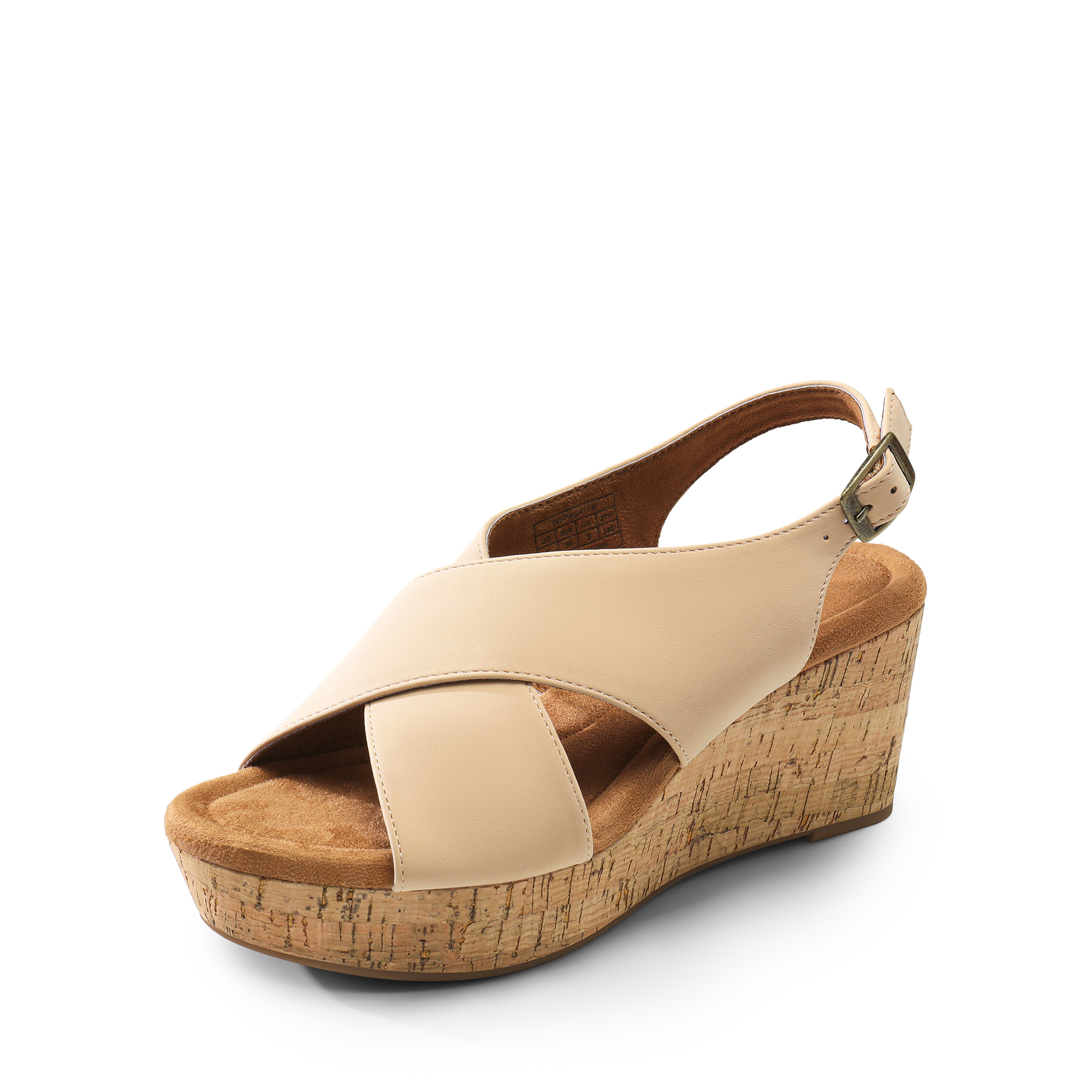 DREAM PAIRS Casual Platform Criss Cross Wedge Sandals