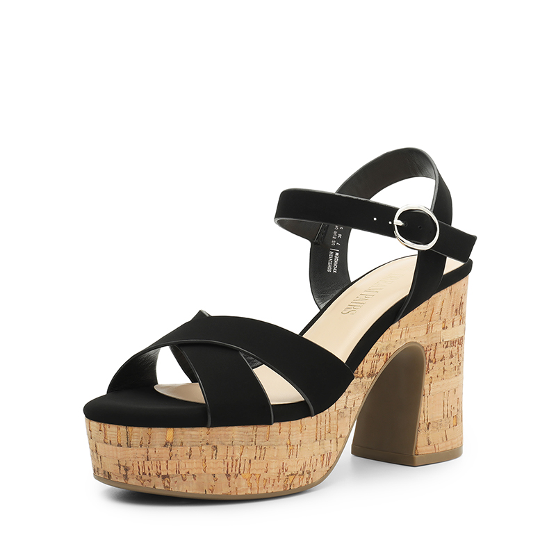 DREAM PAIRS Espadrille Platform Chunky Heel Sandals — view 1