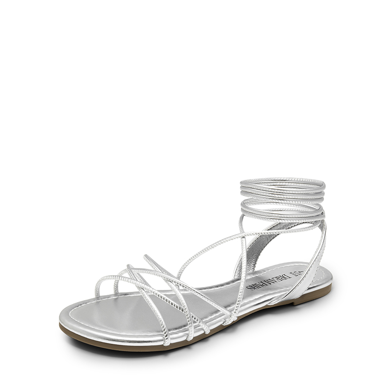 DREAM PAIRS Strappy Lace Up Flat Sandals — view 2