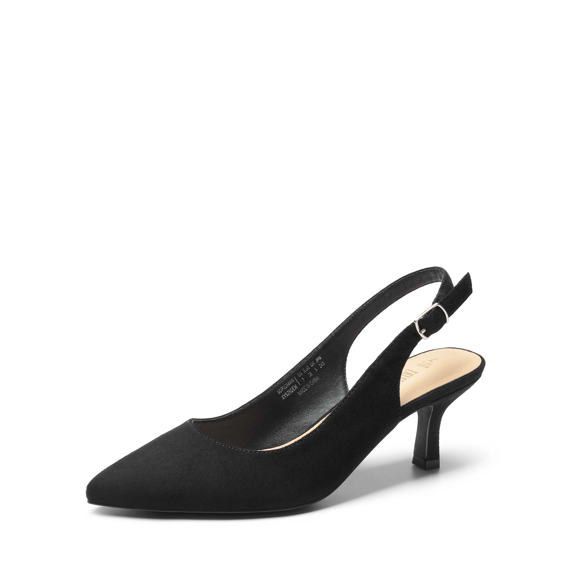 DREAM PAIRS Slingback Pointed Toe Kitten Heel Pumps — view 1