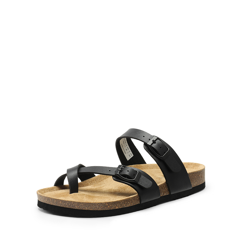 DREAM PAIRS Cork Footbed Thong Slide Sandals — view 1
