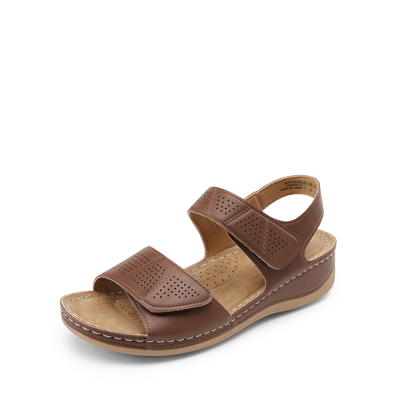 DREAM PAIRS Lightweight Hook and loop Straps Sandals