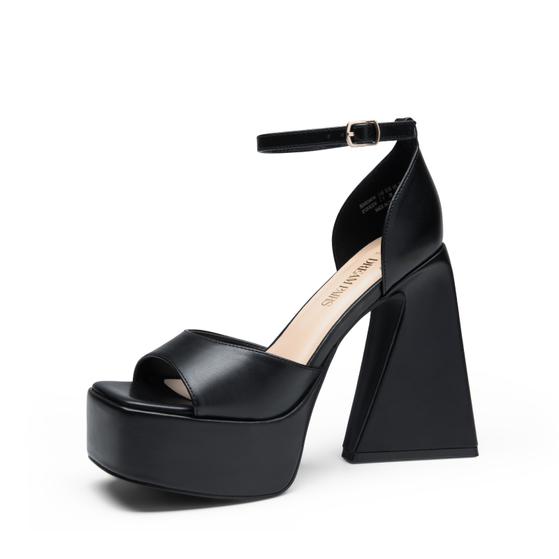 DREAM PAIRS Chunky Ankle Strap Platform Heel Sandals — view 1
