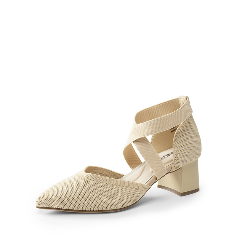 DREAM PAIRS Pointed Toe Criss Cross Pumps