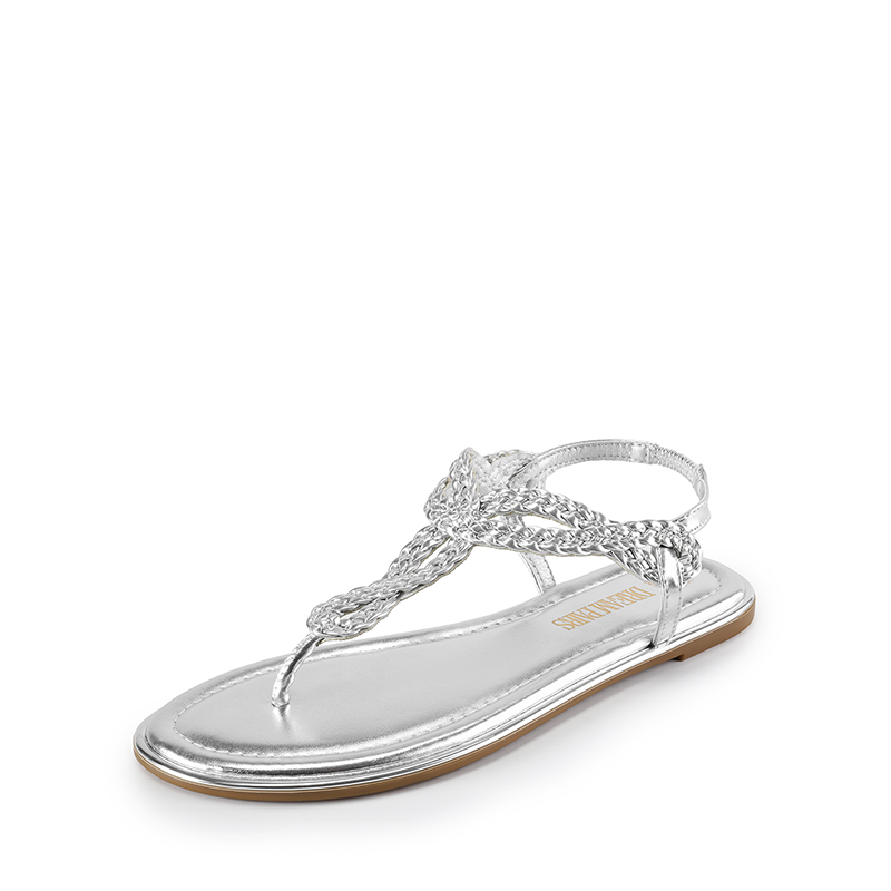 DREAM PAIRS Comfortable T Strap Thong Flat Sandals — view 2
