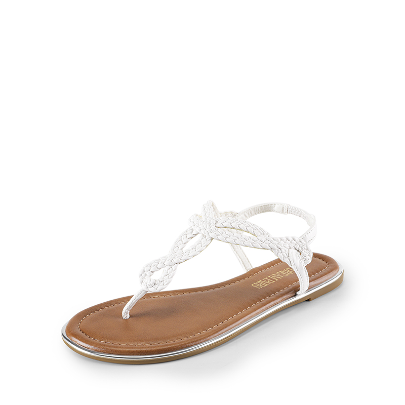 DREAM PAIRS Comfortable T Strap Thong Flat Sandals — view 1