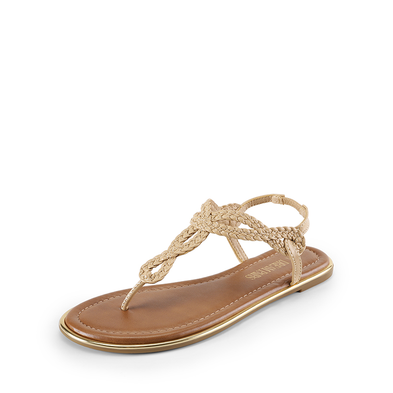 DREAM PAIRS Comfortable T Strap Thong Flat Sandals — view 3