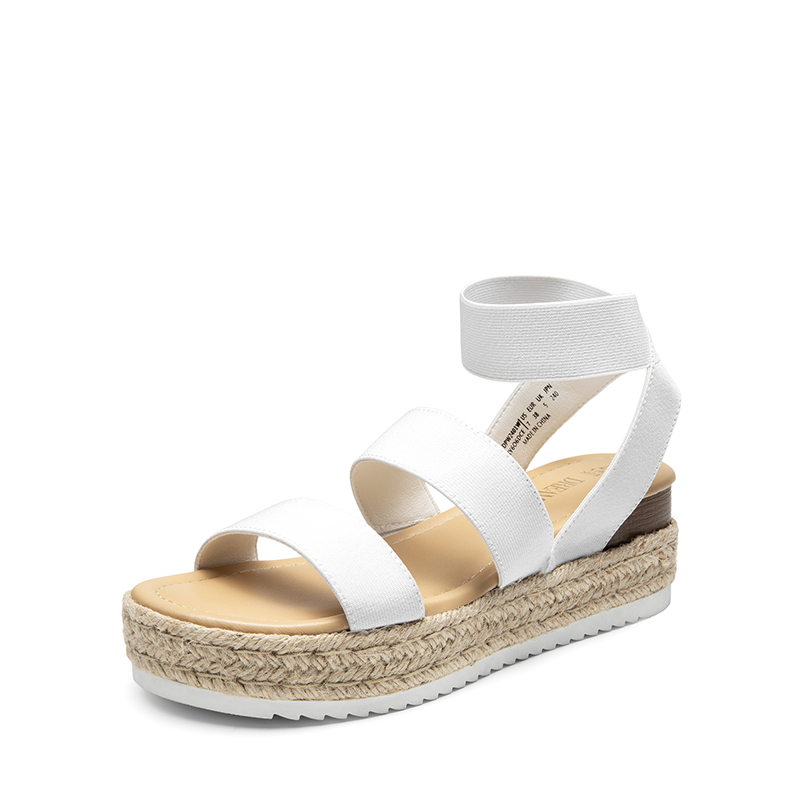 DREAM PAIRS Espadrille Stretchy Straps Sandals