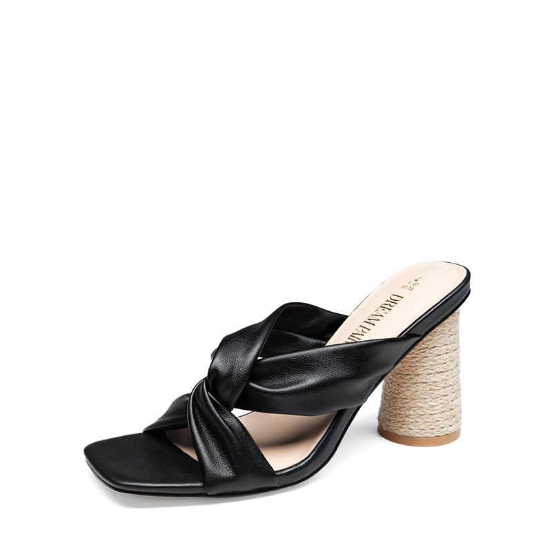 DREAM PAIRS Knotted Square Toe Espadrille Sandals — view 1