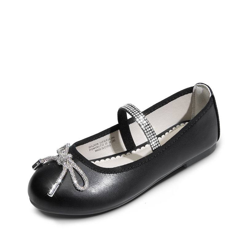 DREAM PAIRS Girls    Rhinestone Bow Mary Jane Flats — view 1